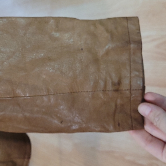 Brown Leather Jacket - Picture 2 of 3
